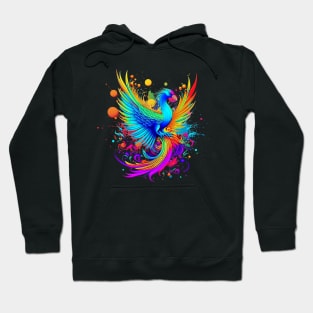 Colourful Phoenix Art Hoodie